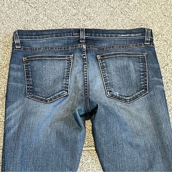 Current/Elliott Jeans Womens 28 Blue The Stiletto Townie Skinny Jeans Stretch - Picture 8 of 9